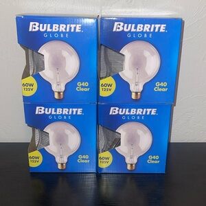 4 bulbrite globe light bulbs